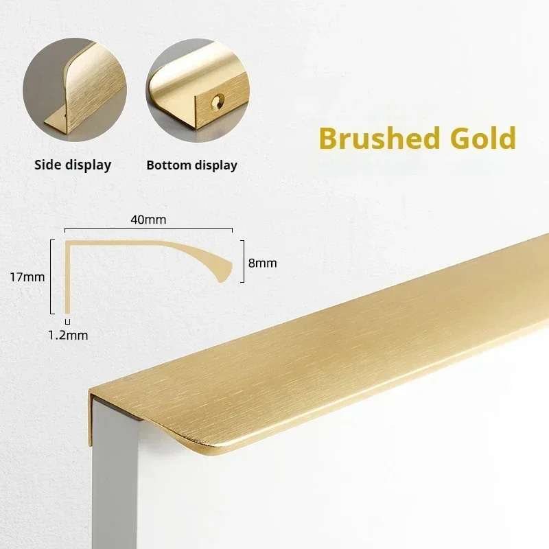 

Черная изогнутая ручка для шкафа из алюминия