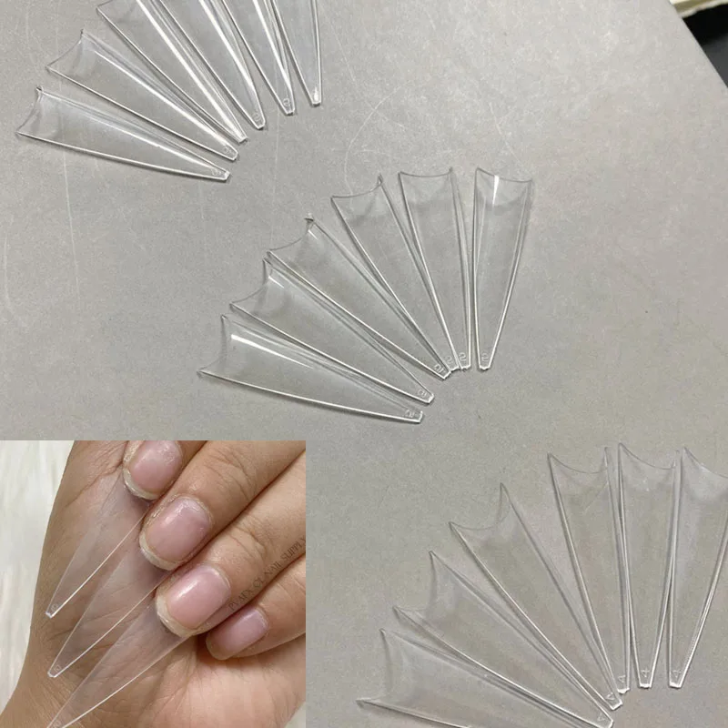 100 шт. накладные ногти для наращивания акрилового геля | Красота и здоровье