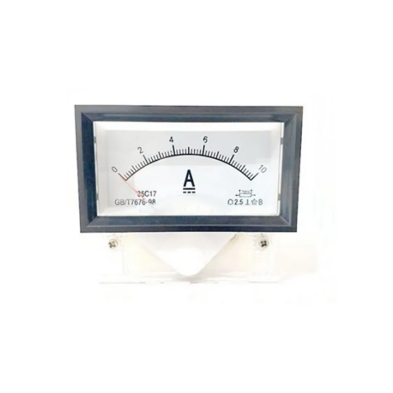 85C17 DC Ammeter 1-50A Pointer Type Ampere Meter Circuit Instrument Black Meter Rectangular images - 6