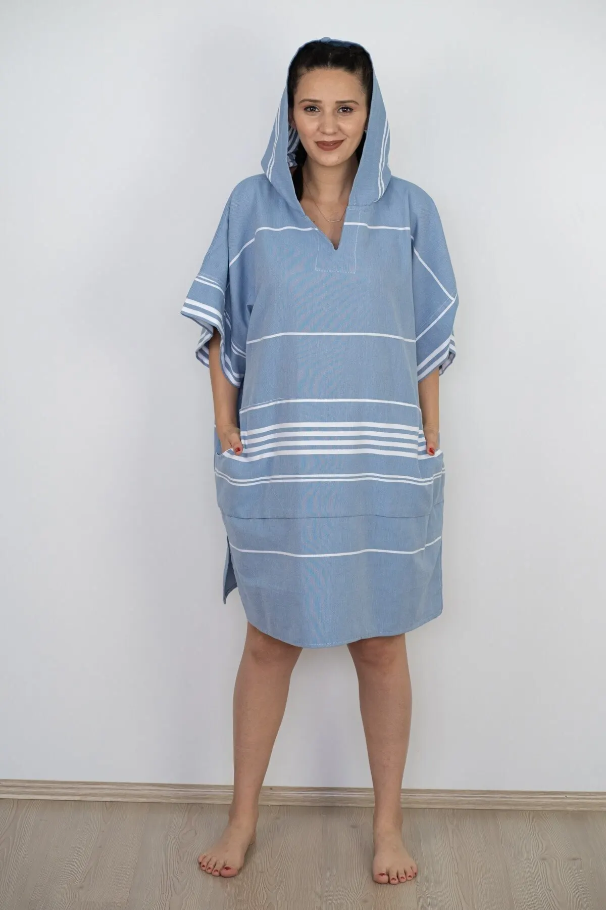 

Women's Pareo Casual Hooded Poncho Swimwear Cover Dress Sexy Tunic Suit Beachwear Female Beach Bikini Cover