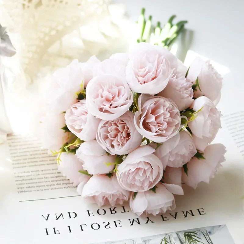 

Искусственный шелковый букет пионов smvp