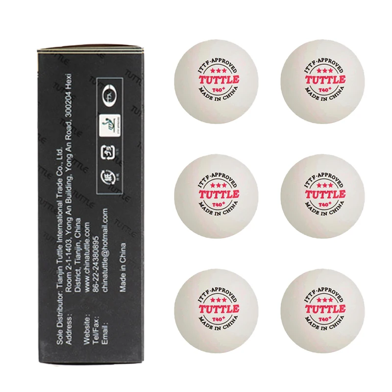 

6pcs ITFF Standards Table Tennis Ball 3star Amateur Advanced White Durable ABS Professional Ping Pong Sport Competition Training