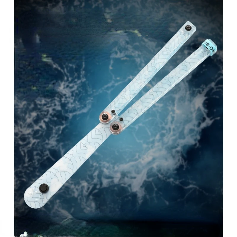 

Clone Training Butterfly Knife POM Plastic Material Balisong Flipper Trainer CNC Cutting No Edge Safe Outdoor