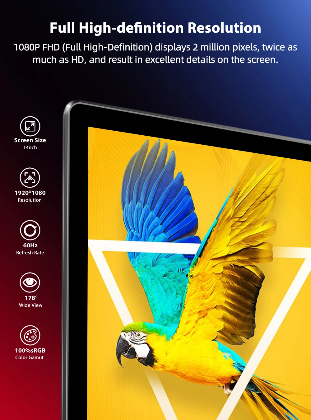 Фото Беспроводной монитор UPERFECT X 14 Pro LapDock DeX с сенсорным экраном, работает для телефонов Samsung OPPO Motor LG Android, Все поддерживают Настольный режим №2