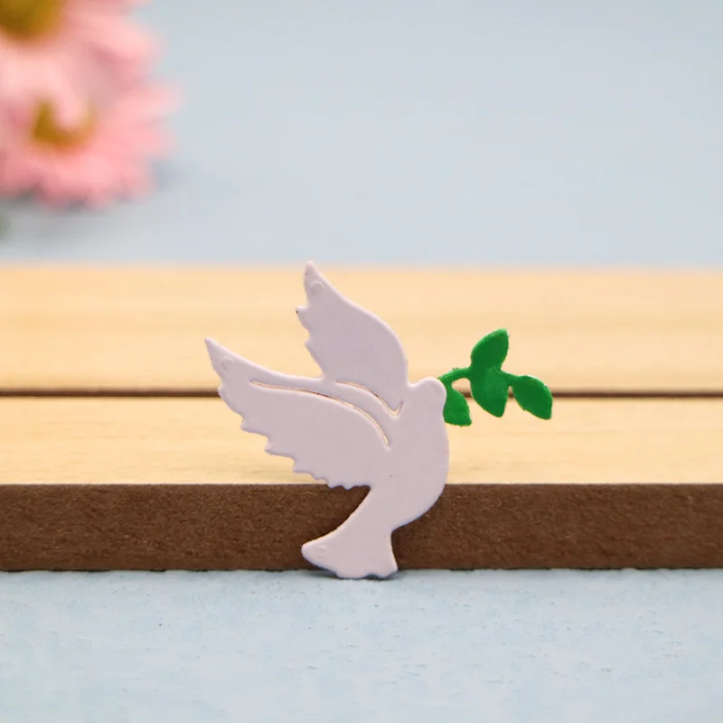 

Металлические Вырубные штампы животные голубь птица альбом для скрапбукинга поздравительная открытка рукоделие вырезанный инструмент