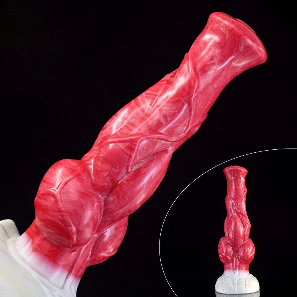 

QKKQ Large Anal Plug Fantasy Dildo Big Knot Real Sensuality Vaginal Anus G-Spot Orgasm Masturbators for Women Men Sex Toys