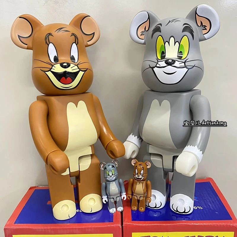 

Том Джерри Bearbrick 400% /100%, фигурка модели, игрушка, статуя, украшение, анимационная игра, игрушки для детей, рождественский подарок