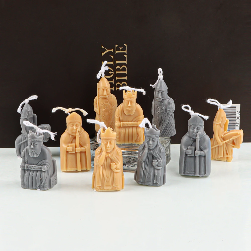 

3d фигурка династии, статуя, силиконовая форма для свечей, «сделай сам», королева, министр рыцарь-воин, аромат, искусственная фантазия