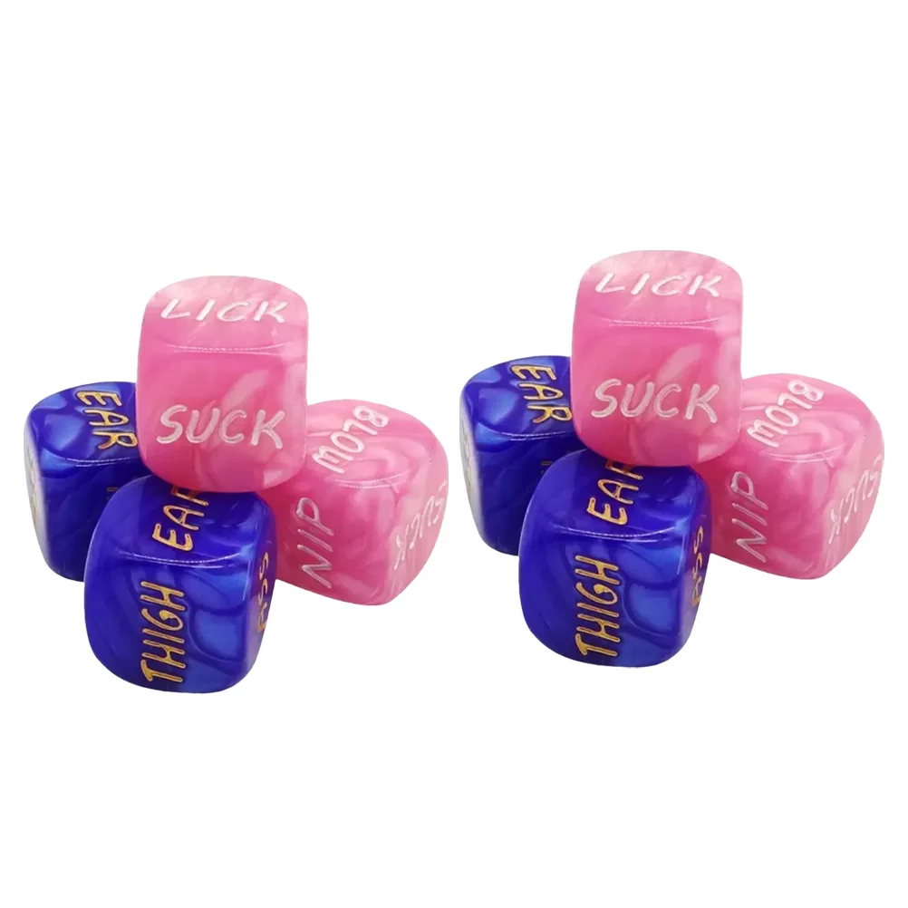 

8 шт. сексуальные портативные универсальные захватывающие забавные кубики для влюбленных кубики для пары дома путешествия