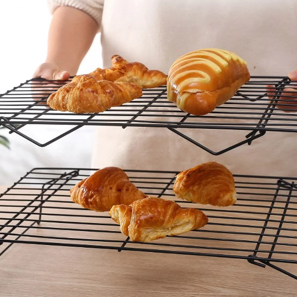 

3 Tier Baking Cooling Rack Stackable Non-Stick Cookie Stand Carbon Steel Cake Biscuit Bakeware Kitchen Food Storage Rack Tool