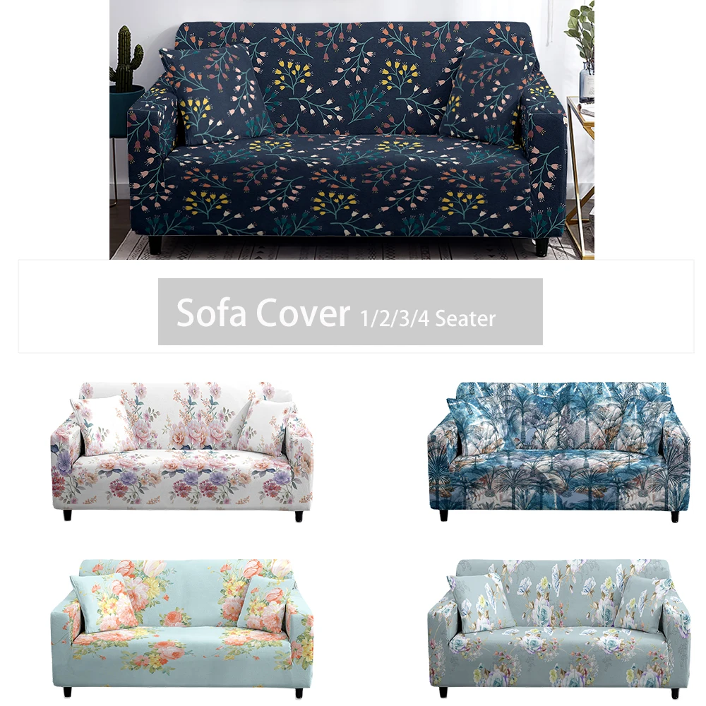 

Plant Cover Sofa L Shape Anti-Dust Corner Shaped Chaise Elastic Animal Sofa Seat Cover Longue Sofa Slipcover 1Pc