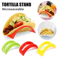12pcs taco rack in pie tools plastic durable mexican pancake rack tray taco holder kitchen supplies protector food pallet holder
