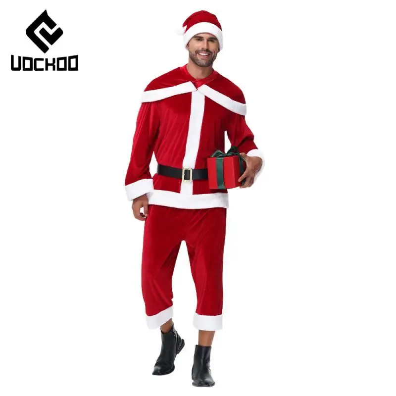 Костюм Санта-Клауса для косплея Рождественский костюм карнавальная вечеринка