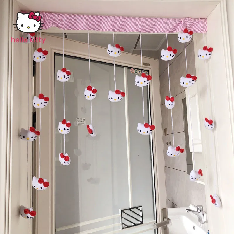 Price Olá kitty dos desenhos animados cortina de porta quarto cozinha banheiro partição cortina punch livre metade do agregado familiar cortina