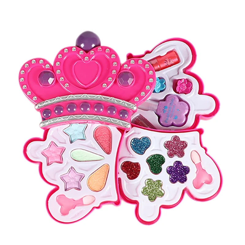 

Fashion Girl Washable Makeup Toy Crown Makeup Toy Girl Child Makeup Set Girl Safe Baby Cosmetics Beauty Set