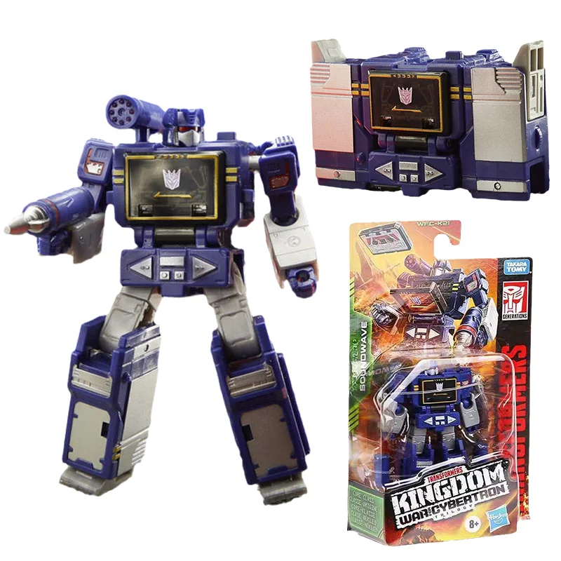Фигурка робота-трансформера Hasbro из натуральной игрушки Kingdom WFC K21 Soundwave аниме