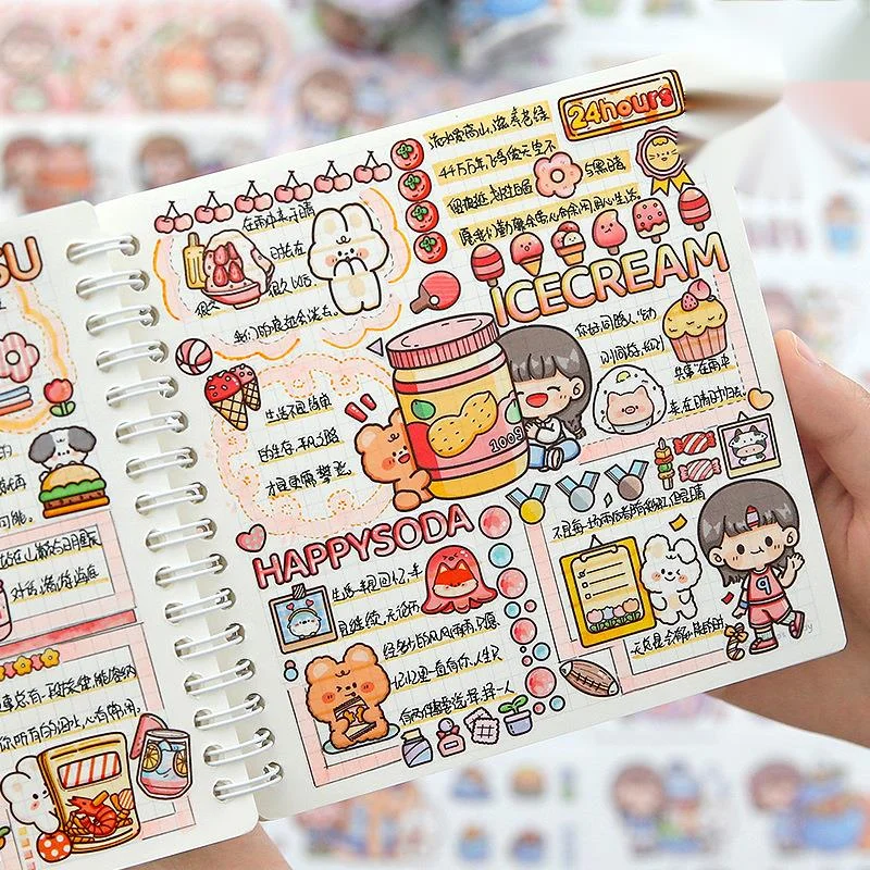 

10sheet Decorative Cute Stationery Stickers Scrapbooking DIY Diary Album Fruit Cake Stick Lable Stationery Supplies New