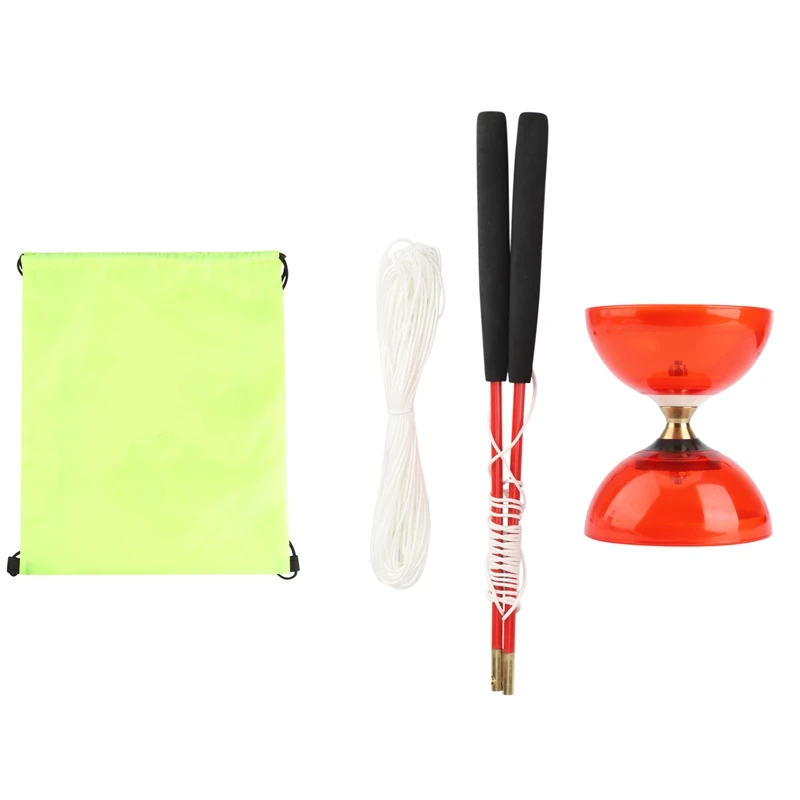 

Chineseyoyo Bearing Diabolo Juggling Toys Professional Diabolo Set Packing 5 Color For Choose With String Bag