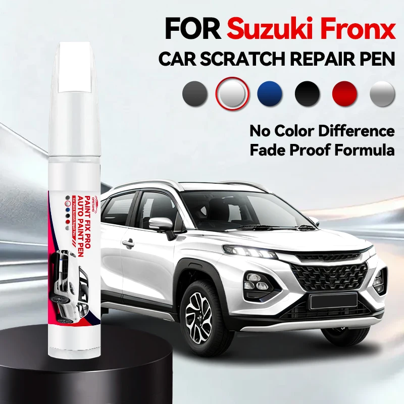 Фото Ручка-корректор для ремонта лакокрасочного покрытия автомобиля Suzuki Fronx 2023-2025: аксессуары для устранения царапин, цвета: белый ZHJ, черный ZJ3, коричневый, серый, синий, красный №1