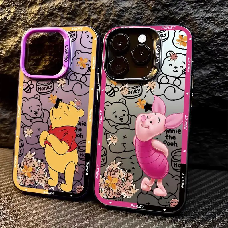 Cartoon Disneies Winnie Phone Case For Huawei P30 P40 Mate 30 40 Pro Nova 7 Honor 50 Lens Creative Border Shockproof Back Cover
