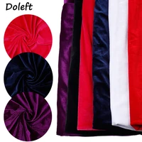 velvet fabric gorgeous solid color fabric sheets for sewing dress clothes luxury soft diy craft material home textiles 45145cm