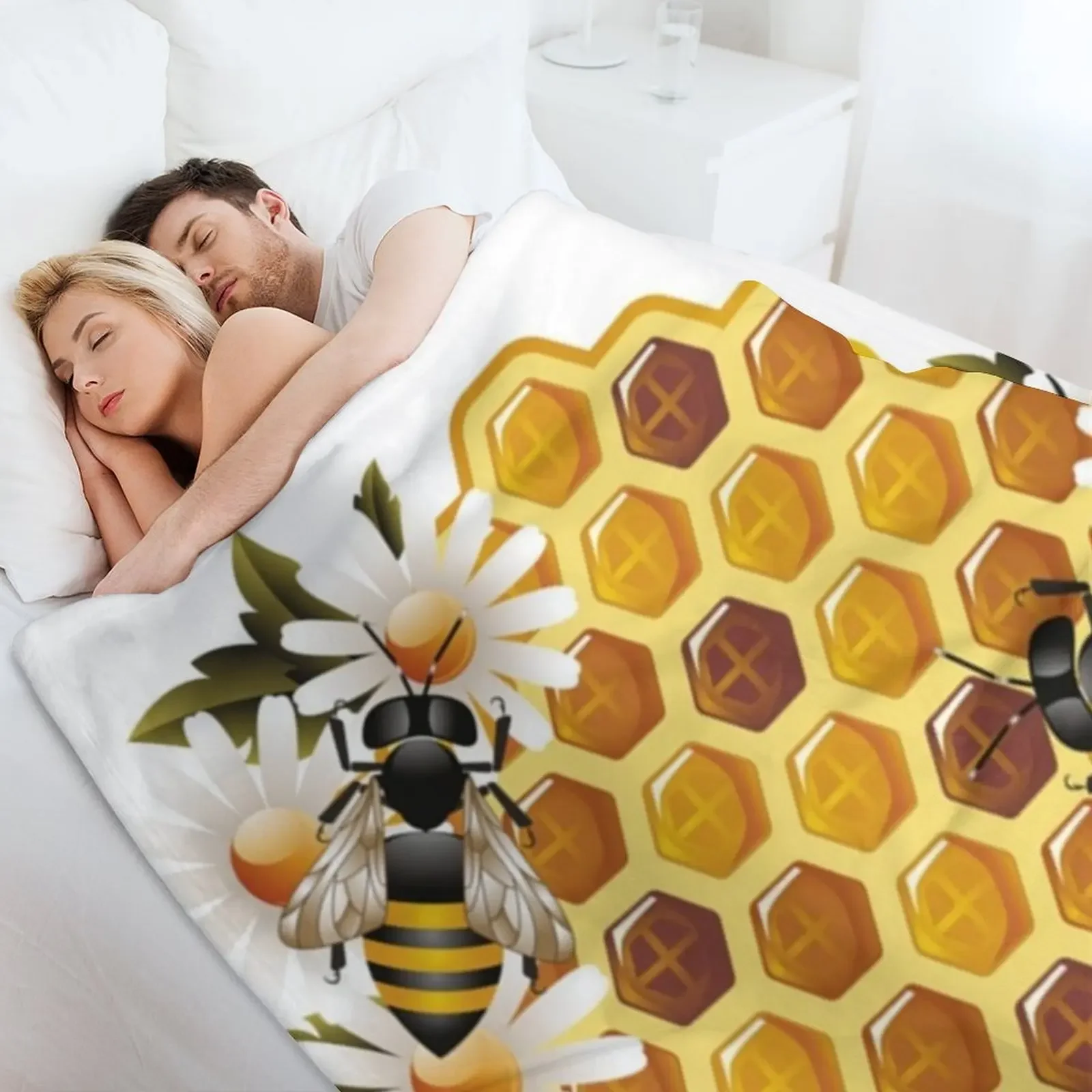 Плюшевое одеяло Bee Honey