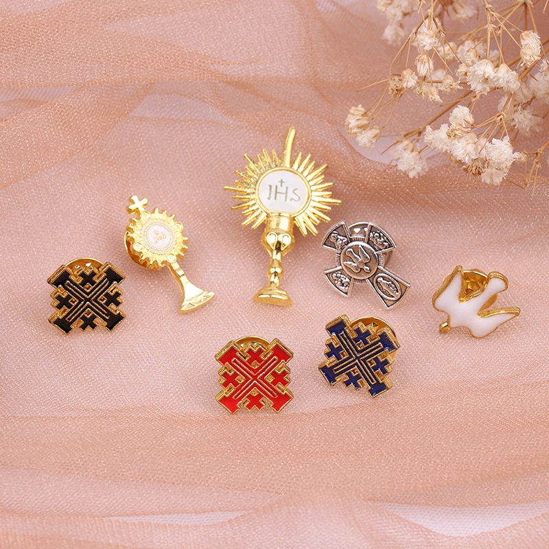 

1 шт., значок с крестом на тему мира