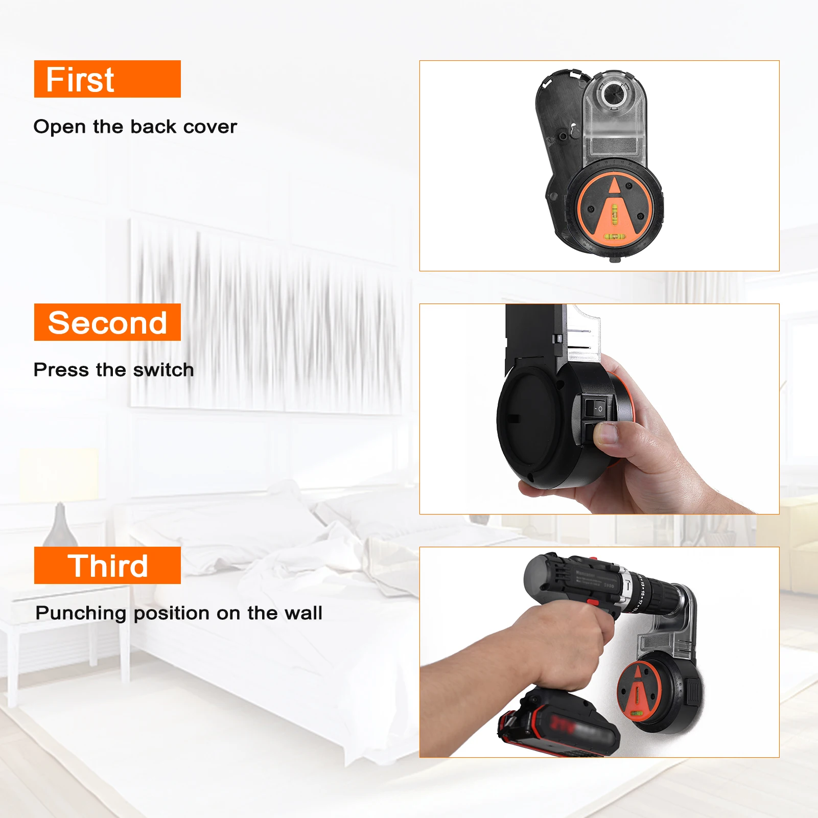 Электрический Самоустановка 360° ° Лазерный Уровень Со Съемным Пылесборником