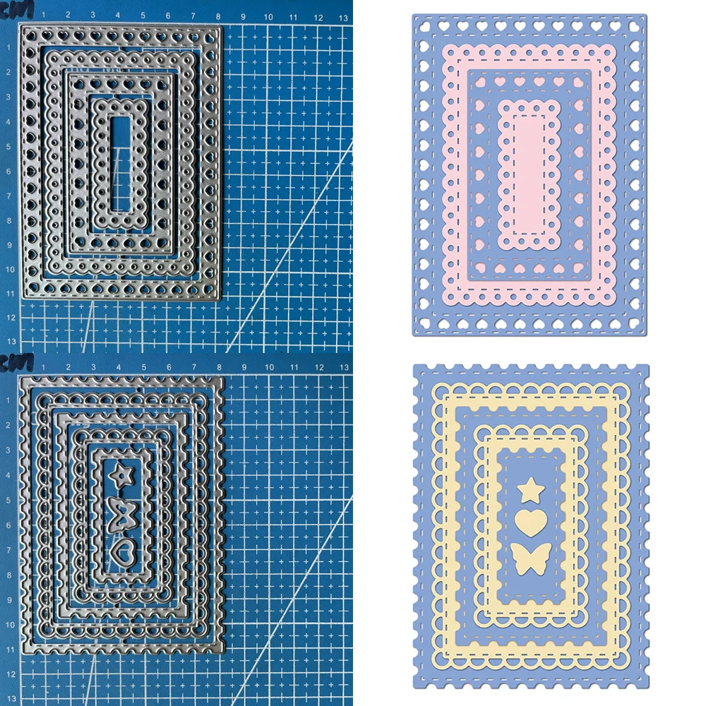 icka bogini na szczęście wykrojniki do metalu zestaw ramek Diy Scrapbooking Album fotograficzny dekoracyjne tłoczenie kartki papierowe rzemiosło