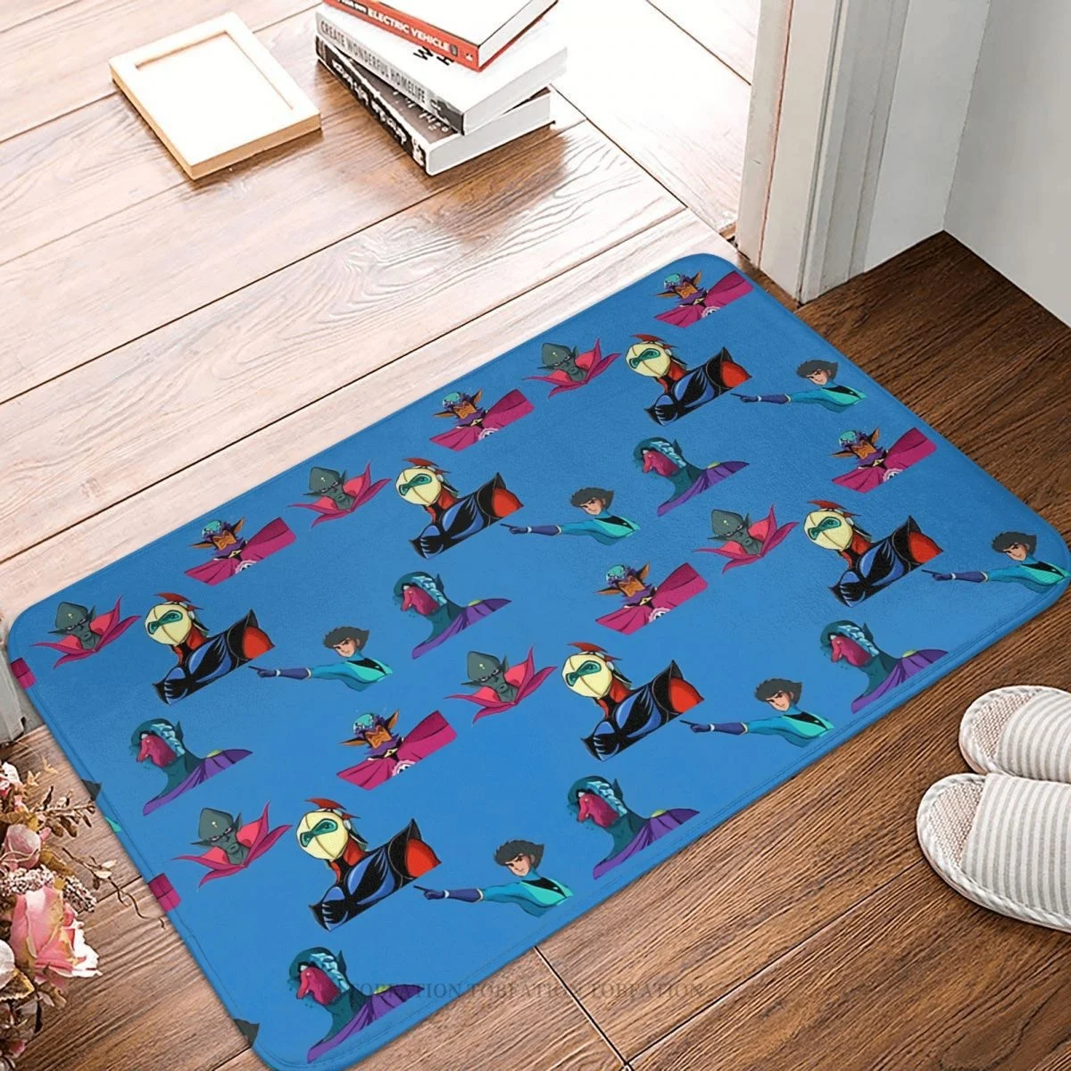 

UFO Robot Grendizer Non-slip Doormat Villans Bath Kitchen Mat Outdoor Carpet Flannel Modern Decor