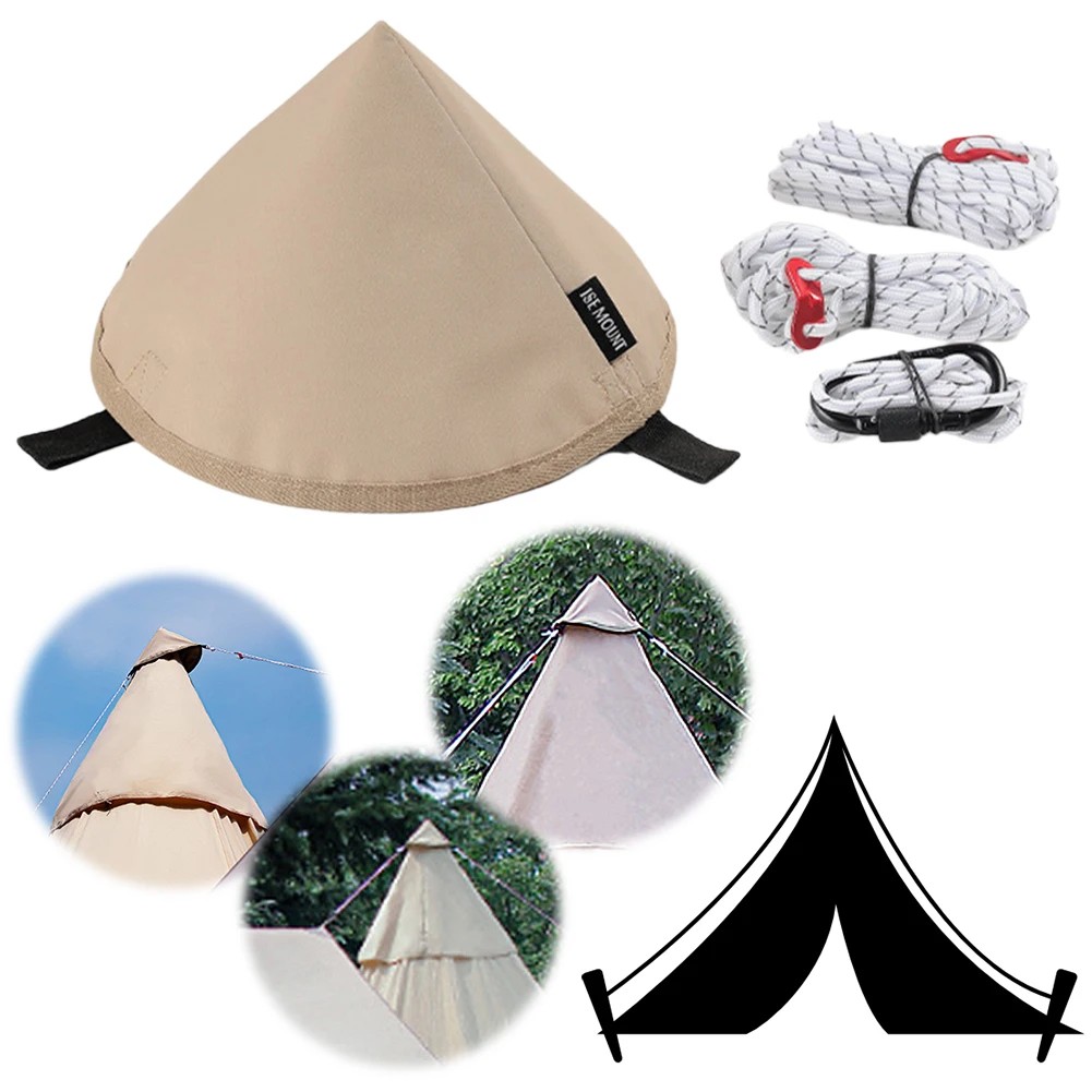 Треугольная водонепроницаемая крышка для палатки брезентовая соединительная