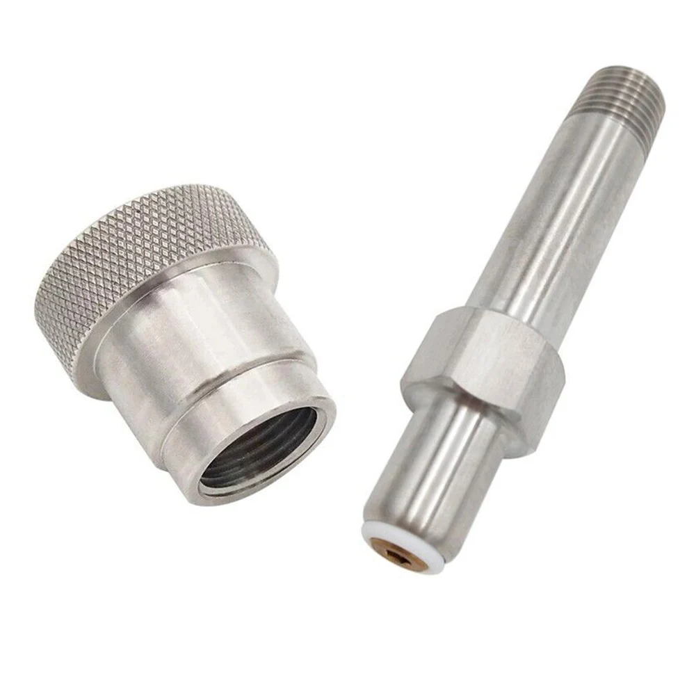 SCBA Firefighting SS-CGA 347 Комплект 1/4 дюйма MNPT Ручная плотная гайка и 3-дюймовый ниппельный