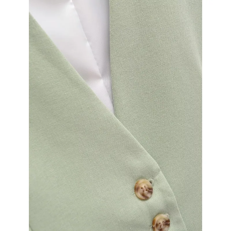 Костюм женский из двух предметов Повседневный без рукавов Y2k