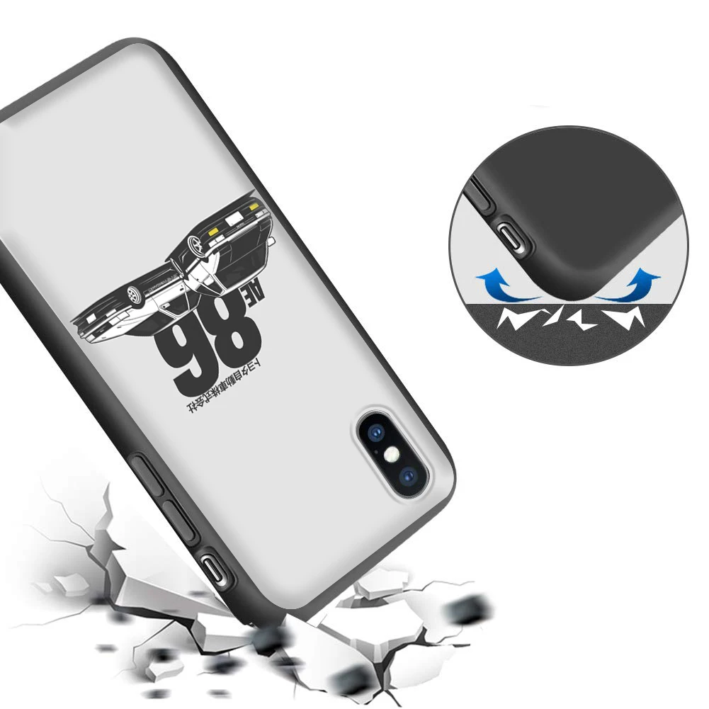 BD20 HKS JDM AE86 Car Soft Silicone Case for Huawei P10 20 30 Lite 2018 P Smart S Z Pro 2019 2021 Y8S Y9S