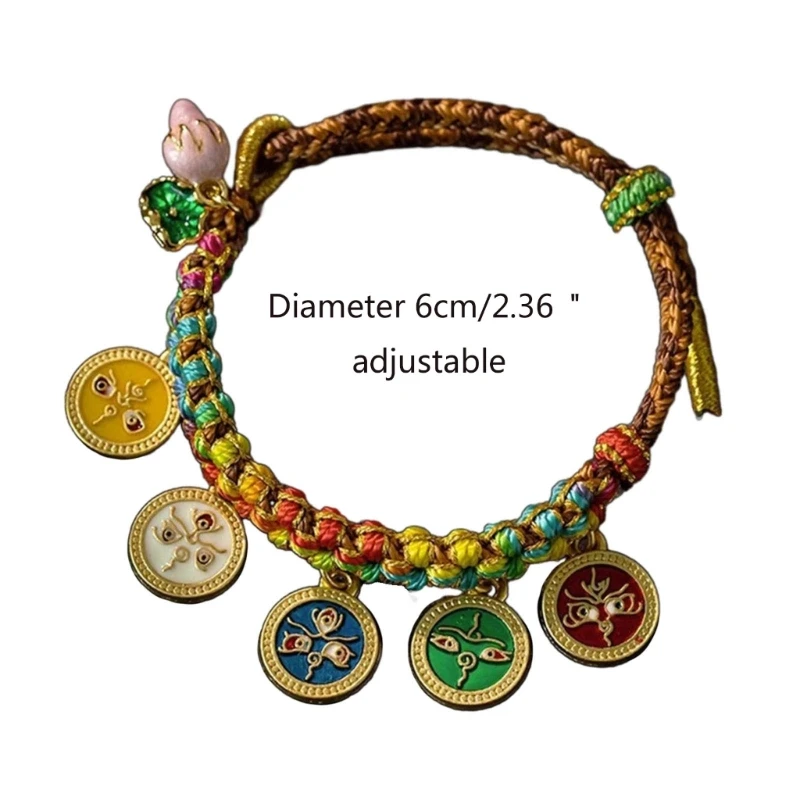 Новый тибетский браслет ручной работы красочная веревочная цепочка