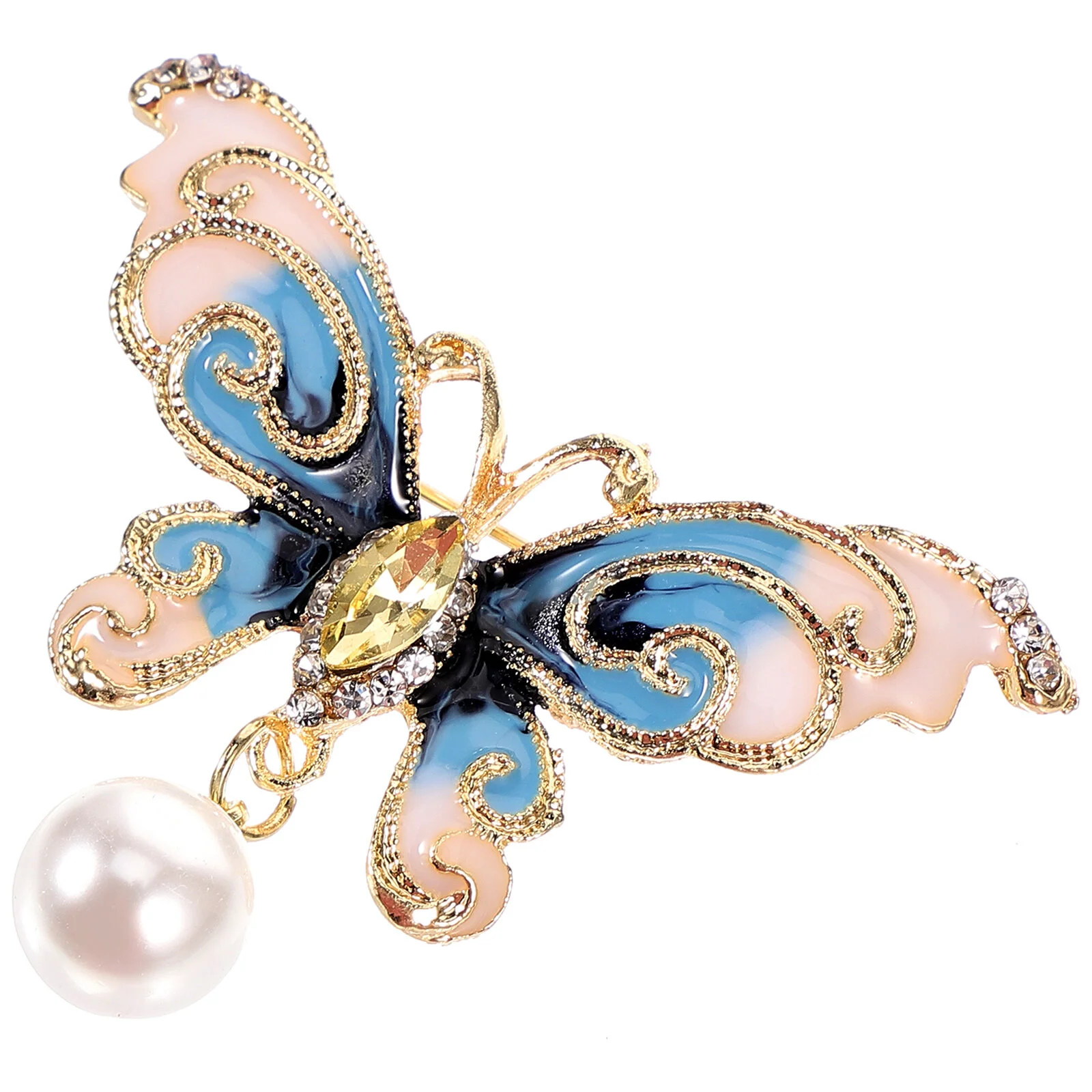 Ladies Hats Clothing Clothes Lapel Pin Brooch Backpacks Badge Alloy Rhinestone Women Miss