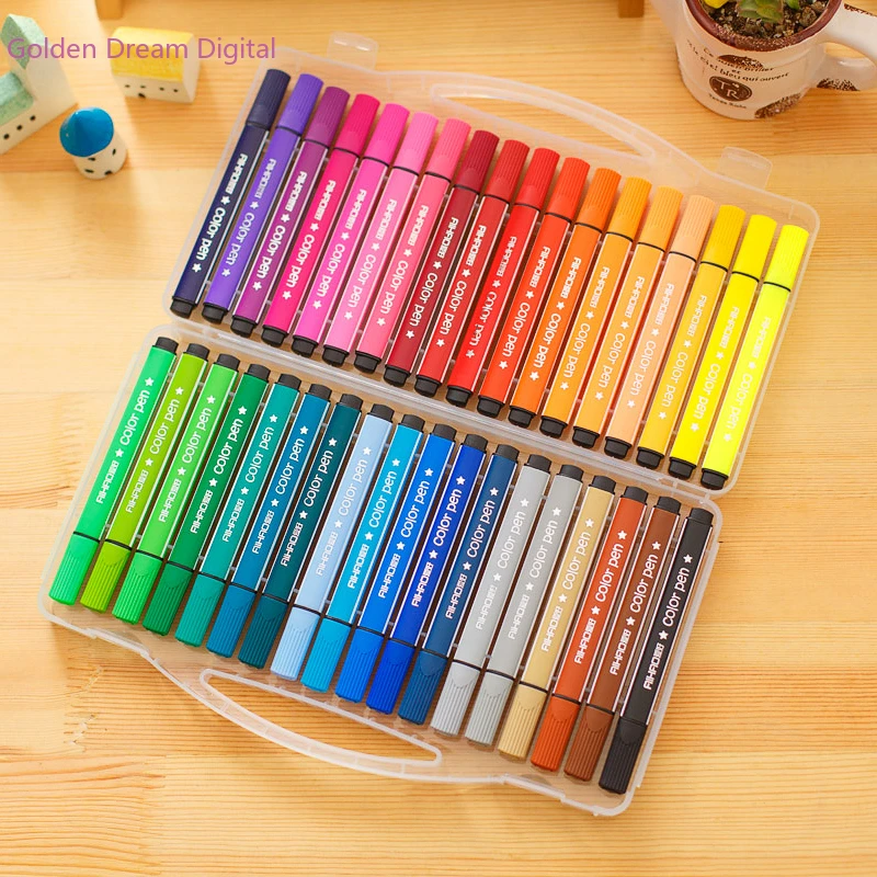 

Colorful Pen Art Marker Drawing Set Colors Children Watercolor Pen Safe Non-toxic Water Washing Graffiti Friendly Environmental