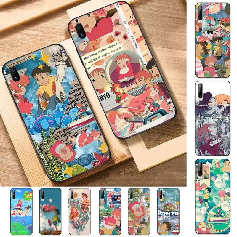

Cartoon Girl Ponyo Cute Art Phone Case For Huawei Y9 6 7 5 Prime Enjoy 7s 7 8 plus 7a 9e 9plus 8E Lite Psmart Shell