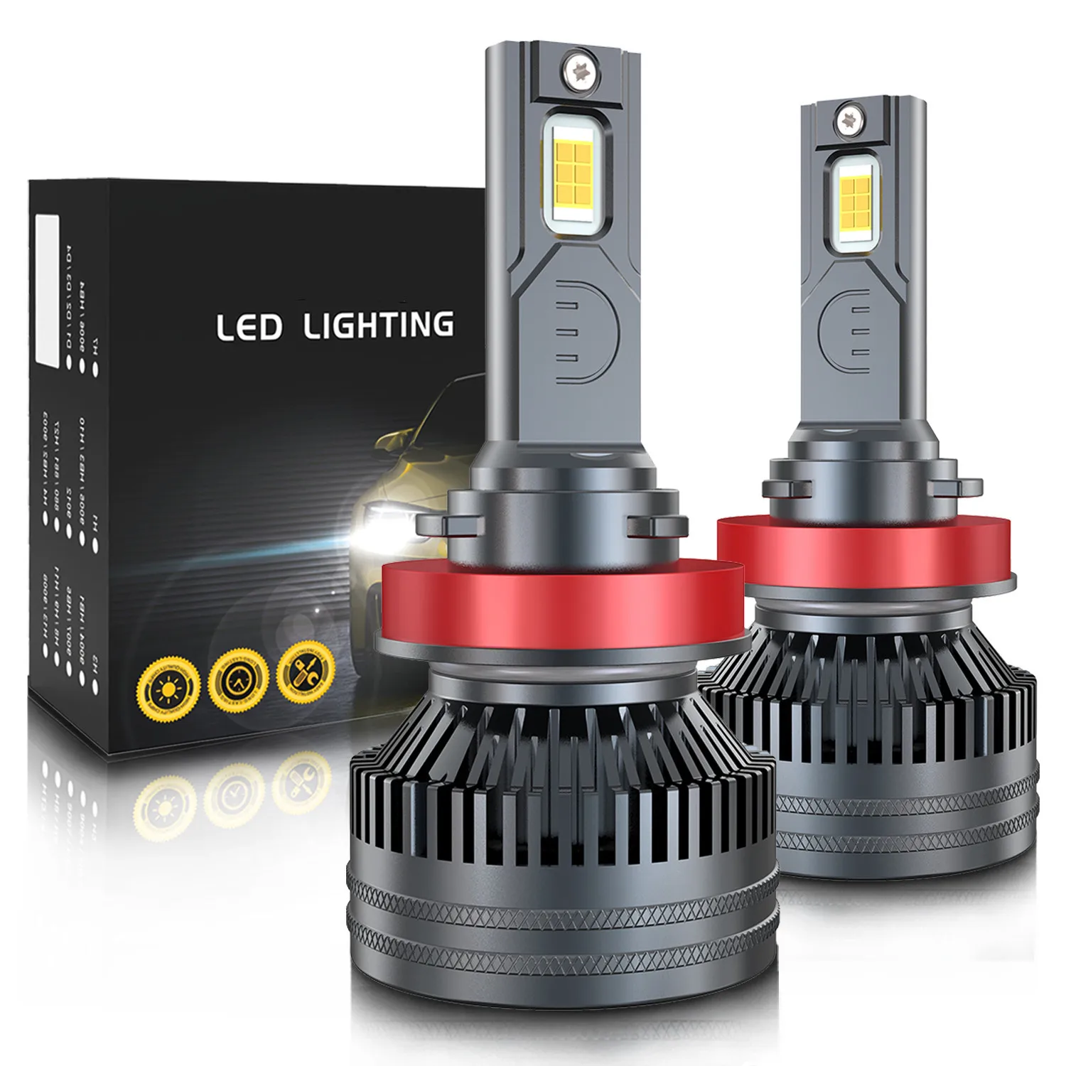 

110W High Power Car Lights 30000LM Super Bright Canbus LED Headlights IP68 6000K Auto Headlamps H7 H1 H11 HB3 HB4 9012 Lamp Bulb