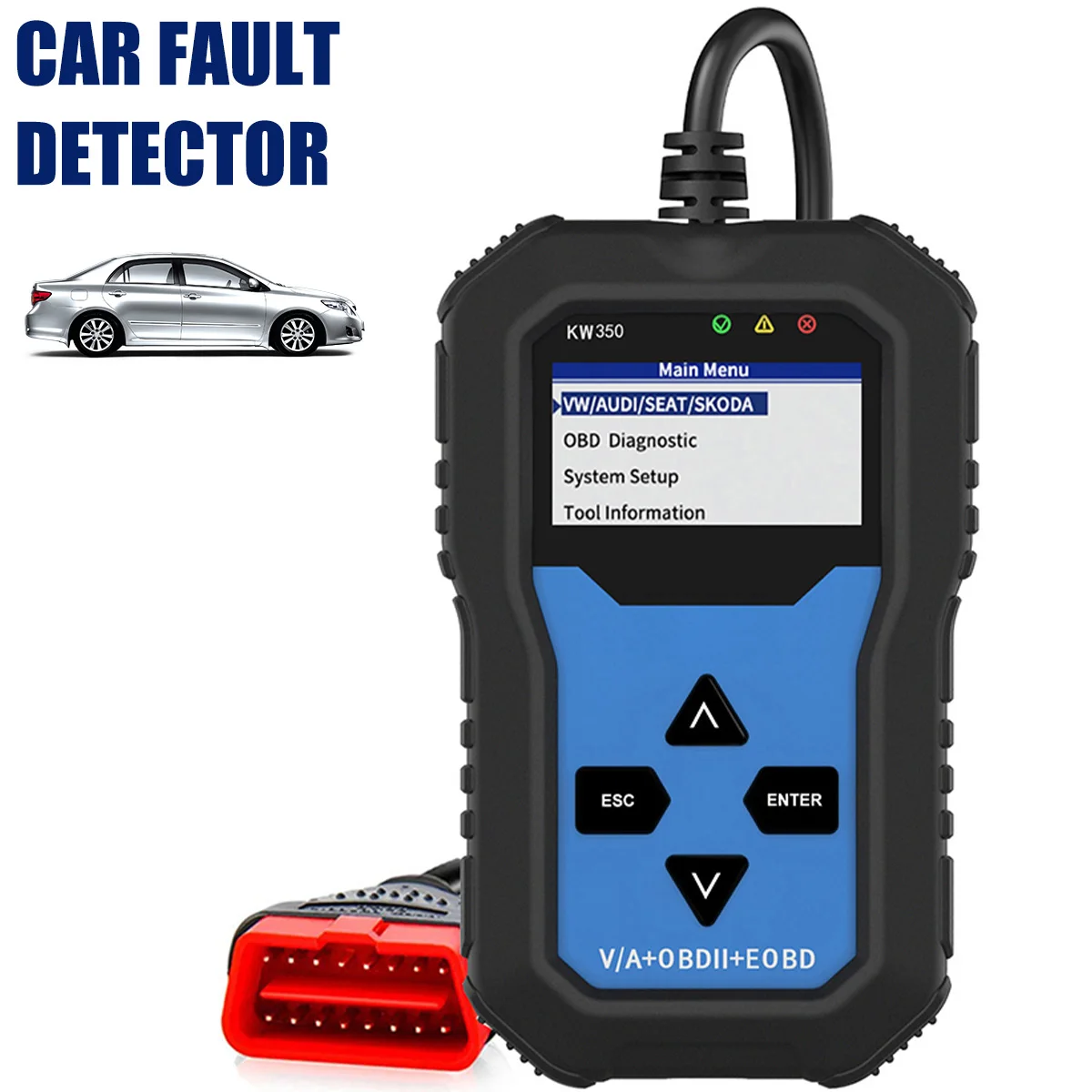 

Car OBD2 Scanner Portable Car Diagnostic Tool for VAG Vehicle Reset Oil Service Light EPB TPS Diagnostic Engine Fault Code