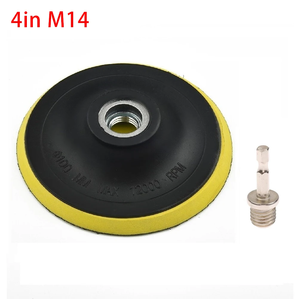 

3-7 Inch Self-Adhesive Backing Pad Polishing Plate With 10/14mm Thread Adapter Rotary Tools For Metal Derusting Buffing Cleaning