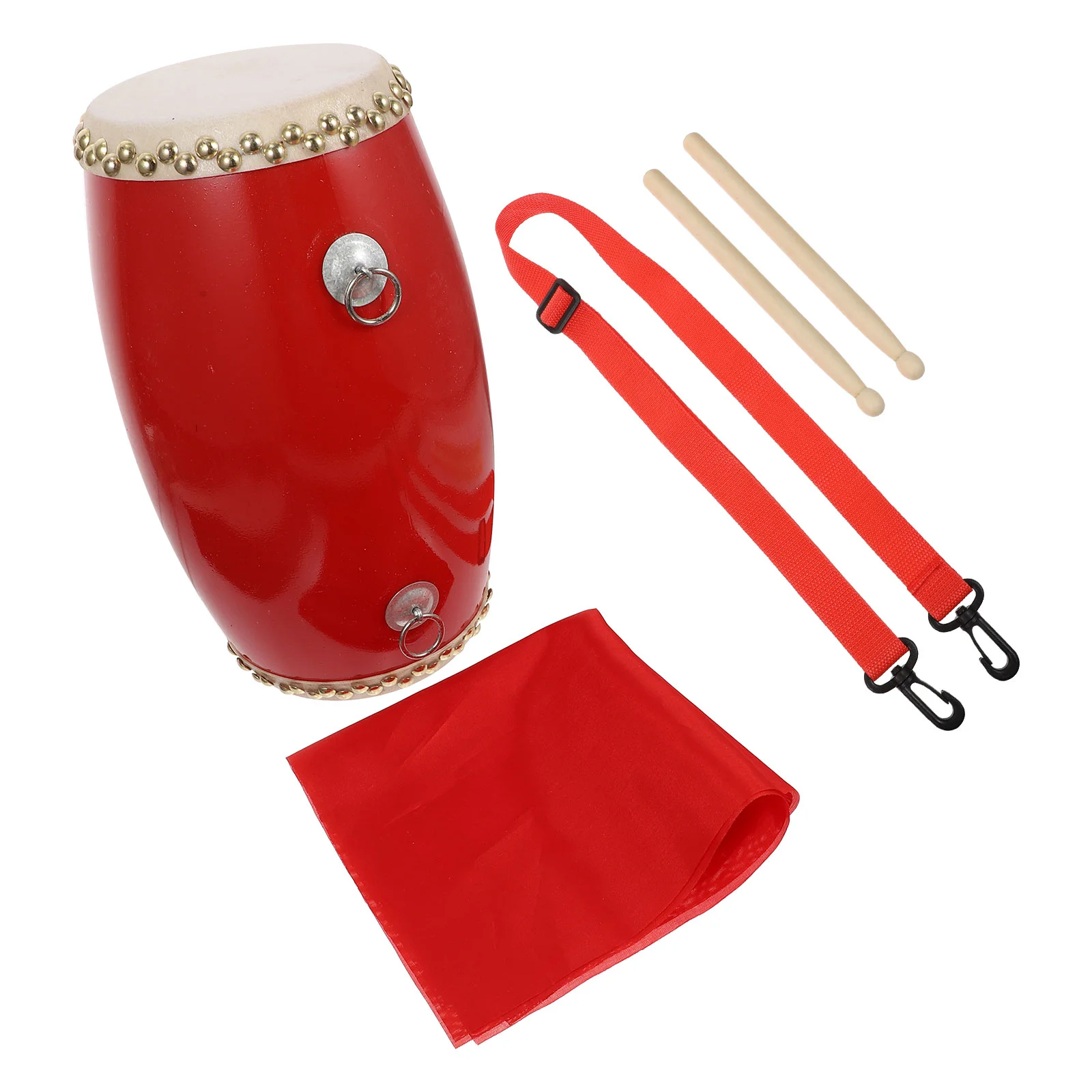 

1 Set Chinese Style Waist Drum Performance Prop Percussion Musical Instrument