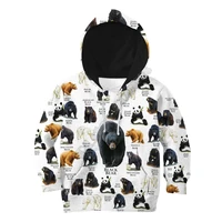 bear of the world 3d printed hoodies family suit tshirt zipper pullover kids suit funny sweatshirt tracksuit 01