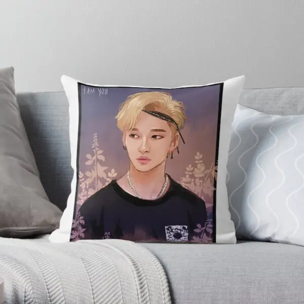 

Bang Chan Printing Throw Pillow Cover Fashion Bed Sofa Hotel Wedding Decorative Square Home Office Waist Pillows not include