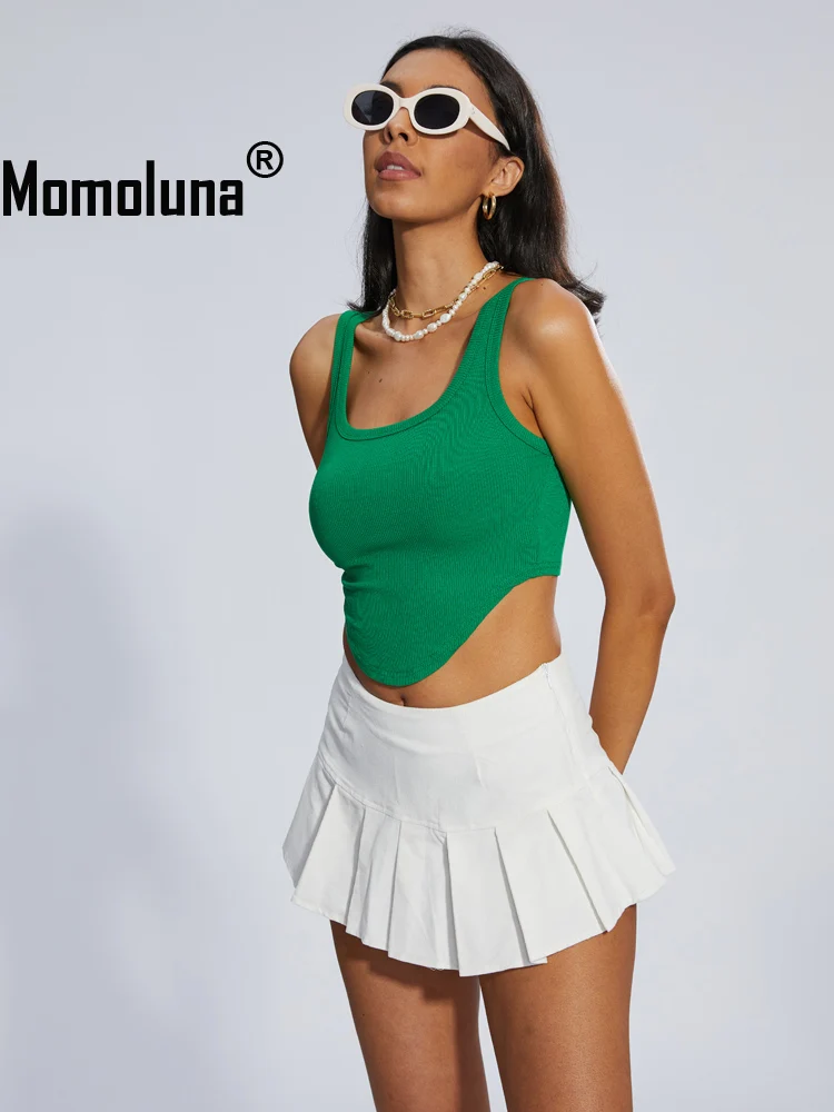 Топ женский с U-образным вырезом и асимметричным подолом |