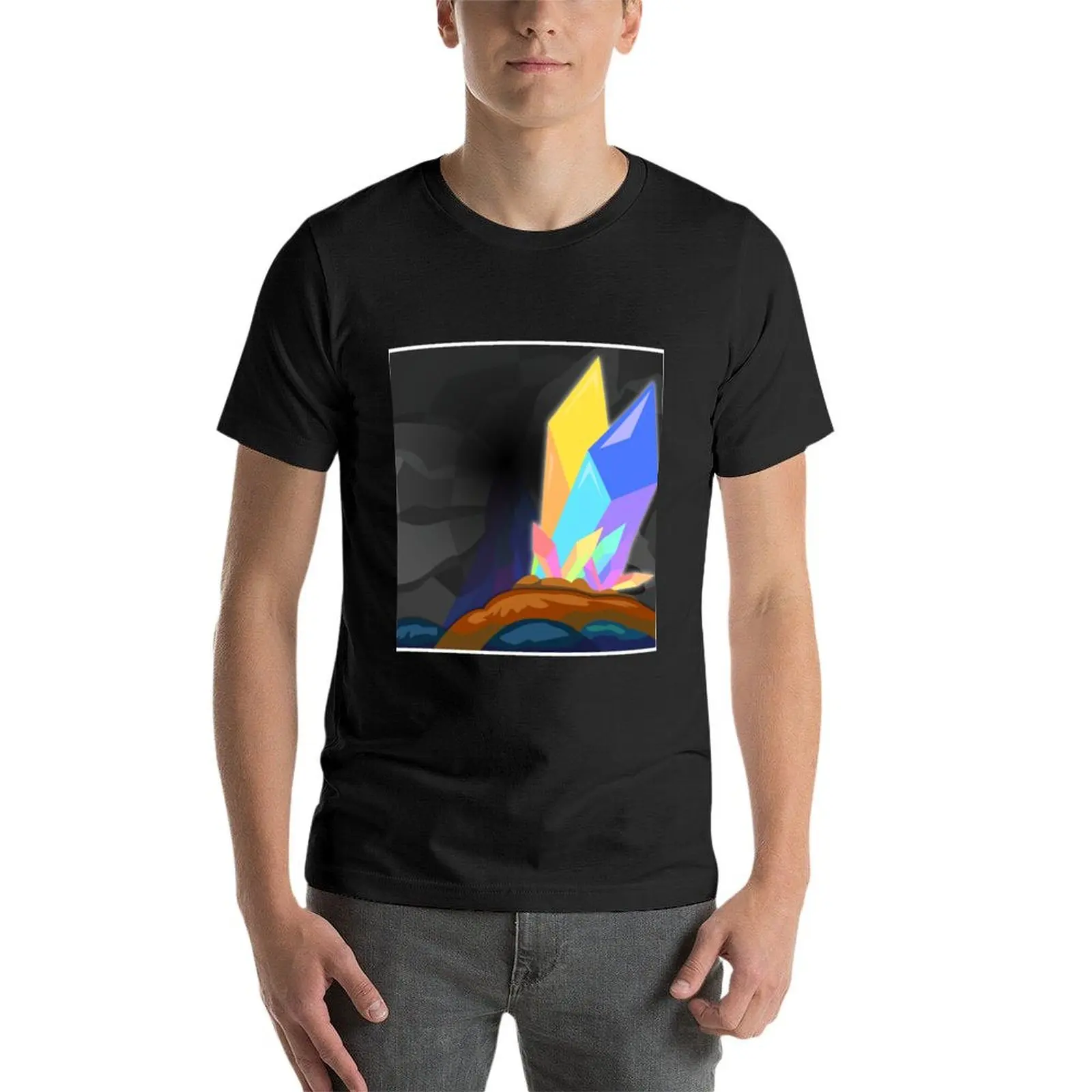 Хрустальная пещера Футболка с принтом животных для мальчиков графика мужская