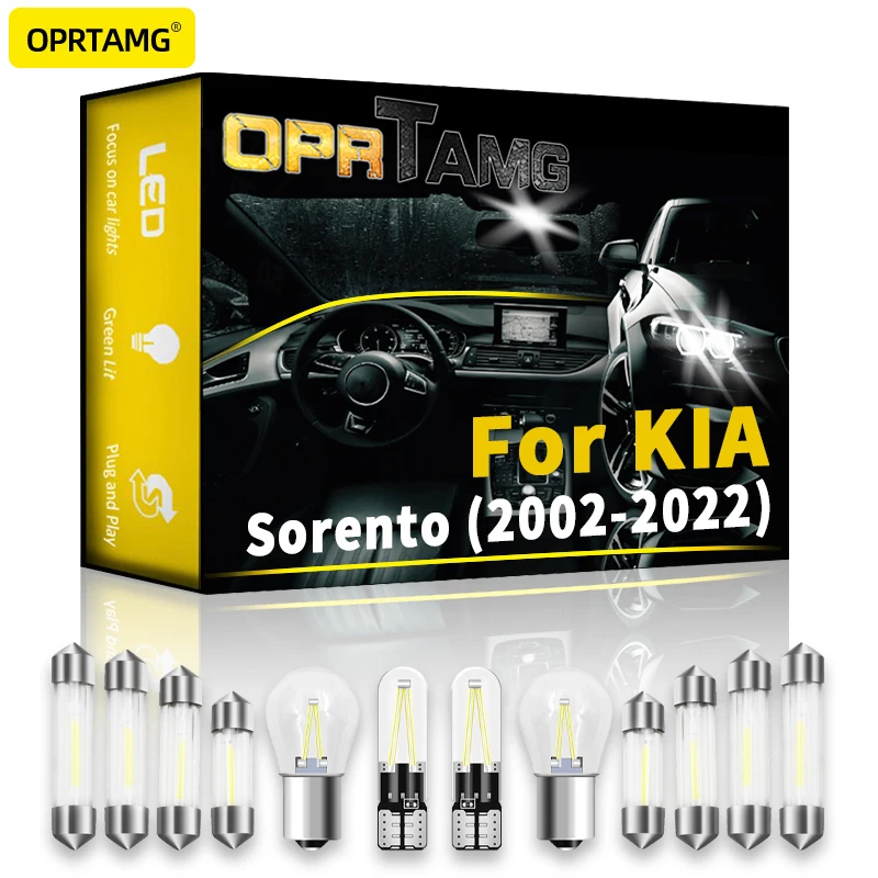 

Светодиодные лампы для внутреннего освещения OPRTAMG Canbus для KIA Sorento BL XM UM MQ4 2002-2007 2011 2013 2014 2015 2016 2017 2019 2020 2021 аксессуары