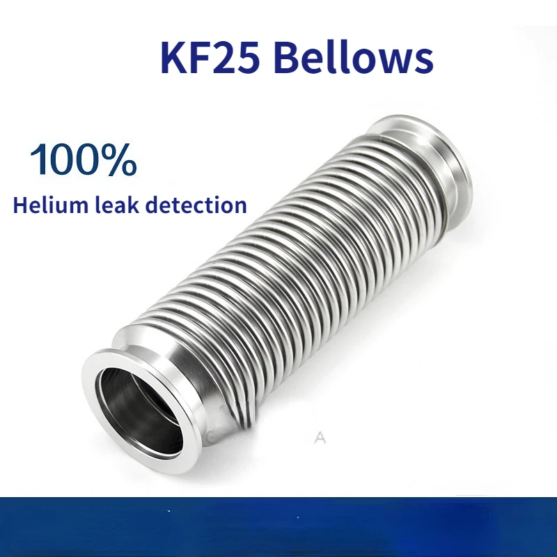 

KF25 High Vacuum Bellows Forming Quick-fit Hose Joint 304 Stainless Steel Helium Leak Detection Non-standard Customized