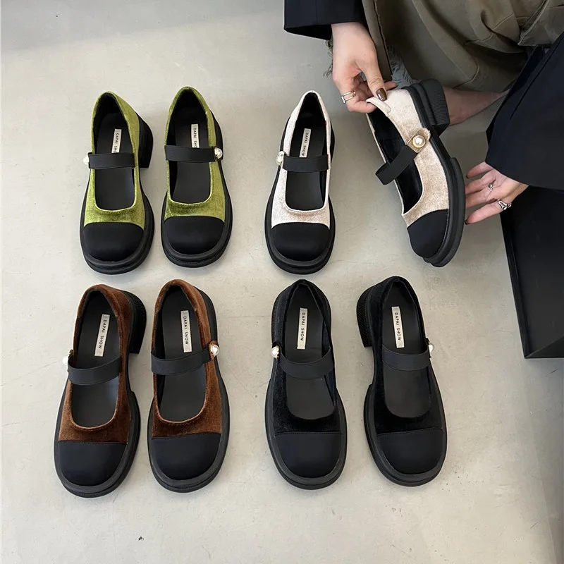 

Туфли женские на платформе и низком каблуке, классические туфли-кроссовки разных цветов в римском стиле, Туфли Мэри Джейн, лето 2022