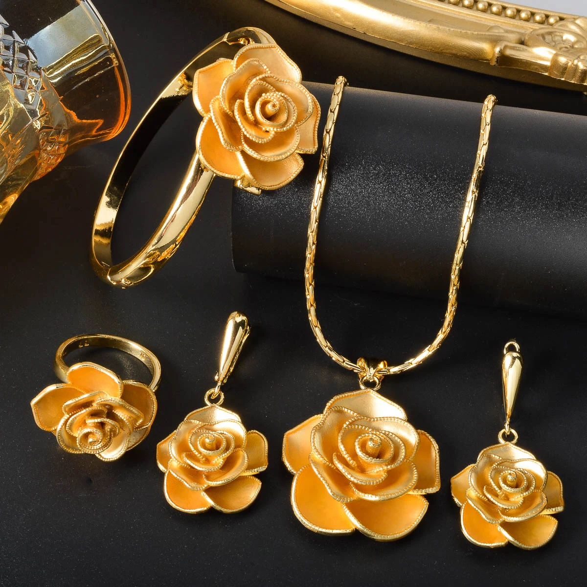 Diana Baby красочный цветок очаровательные комплекты ювелирных изделий золотого